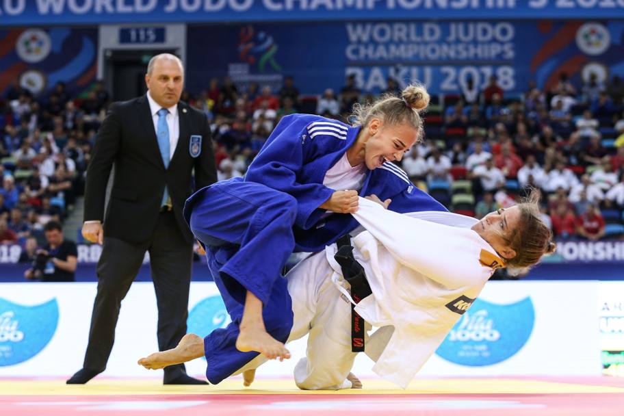 15- Il devastante ippon dell’ucraina Daria Bilodid. Attualmente la pi giovane campionessa del mondo della storia del judo a soli 17 anni.